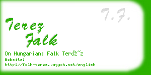 terez falk business card